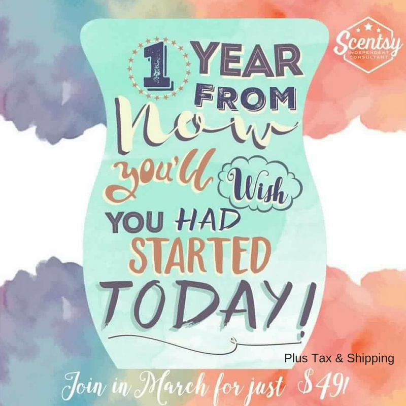 Join Scentsy in March for $49 + Tax & Shipping